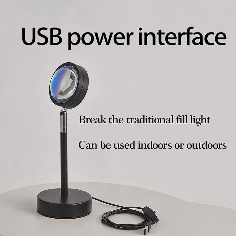 "Sunset Lamp Projector, Rainbow Projection Led Lights with Remote,  Multicolor Changing LED Night Light, Sunlight Light for Photography Selfie Party, Home Bedroom Decor Xmas Gifts for Women "