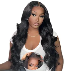 VIPbeauty 5x5 HD Lace Closure Wigs Human Hair 180% Density Body Wave/Water Wave Lace Front Wigs No Glue Wear and Go Glueless Wigs Human Hair Pre Cut 3 Seconds to Wear Glueless Wig