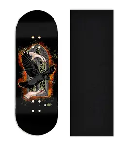 Heat Transfer Graphic Wooden Fingerboard Deck, @onehandskate - Entry#147