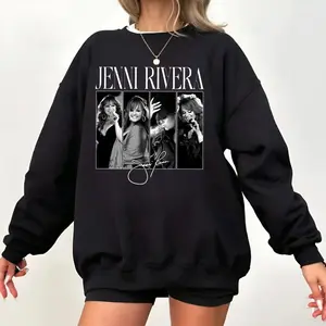 Jenni Rivera Vintage Albums Sweatshirt, Retro Music Sweatshirt, Jenni Rivera Shirt, Classic Fan Hoodie, Unisex Sweater Pullover Tee