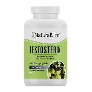 NaturalSlim Testosterin Testosterone Supplement for Men – Zinc, Vitamin B3 & Testofen Formula for Energy, Muscle Strength & Endurance Support