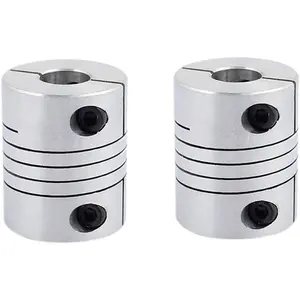 10mm to 12mm Shaft Coupling 30mm Length 25mm Diameter Stepper Motor Coupler Aluminum Alloy Joint Connector for 3D Printer CNC Machine DIY Encoder 2pcs