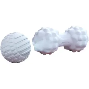 Muscle Recovery Ball - High-Density [TPE] Foam Roller for Myofascial Release, Relieves Foot/Back Pain - Yoga & Fitness Massage Tool