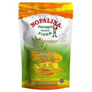 Nopalina Pineapple Flaxseed Fiber 16oz Dietary Supplement - Natural Blend for Digestive Health & Regularity - 100% Natural Ingredients