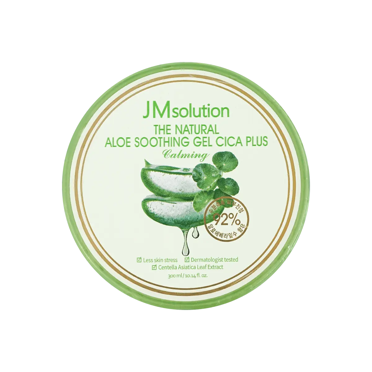 JMsolution Aloe Vera Cica Soothing Gel 300ml - Hydrating After-Sun Repair for Sensitive Skin
