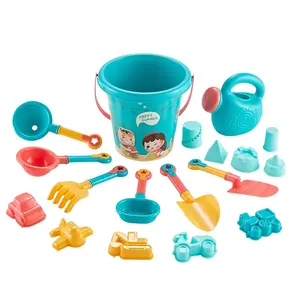 Beach Toy Set, Includes Beach Bucket and Shovel, 14/18 Pieces, Fun Sand and Water Play, Perfect for Holidays, Suitable