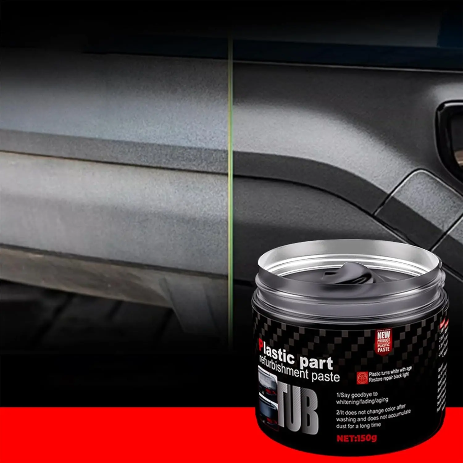 Automotive Multi-Function Interior Care Paste, Dashboard Restorer, Car Interior Scratch Remover, Leather Seat Polish Cream for Cars, Trucks