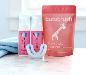 Autobrush Refresh Bundle | Replacement Brush Head + Foaming Toothpaste + Flossers | Pick Your Size, Flavor & Formula