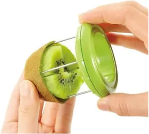 Fast Peel Any Fruit Or Soft Vegetable With Ease. Kiwi Slicer Peeler Pitter Scooper, Mango And Kimi Corer, Kiwi Fruit Scoop Kitchern Tool_Green