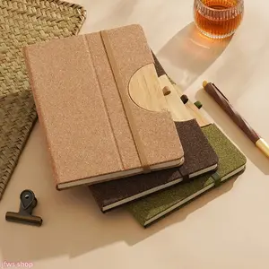 2026 New Eco Friendly Biodegradable Bamboo Cover Notebook Gift Set for Business Corporate Return Gift and Back to School Season Premium Quality Sustainable Light Luxury US Design