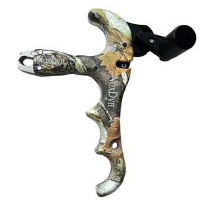NoxDyn Camo 4-finger 360° Rotatable Bow Release for Compound Bow Archery Sport Game Accessories