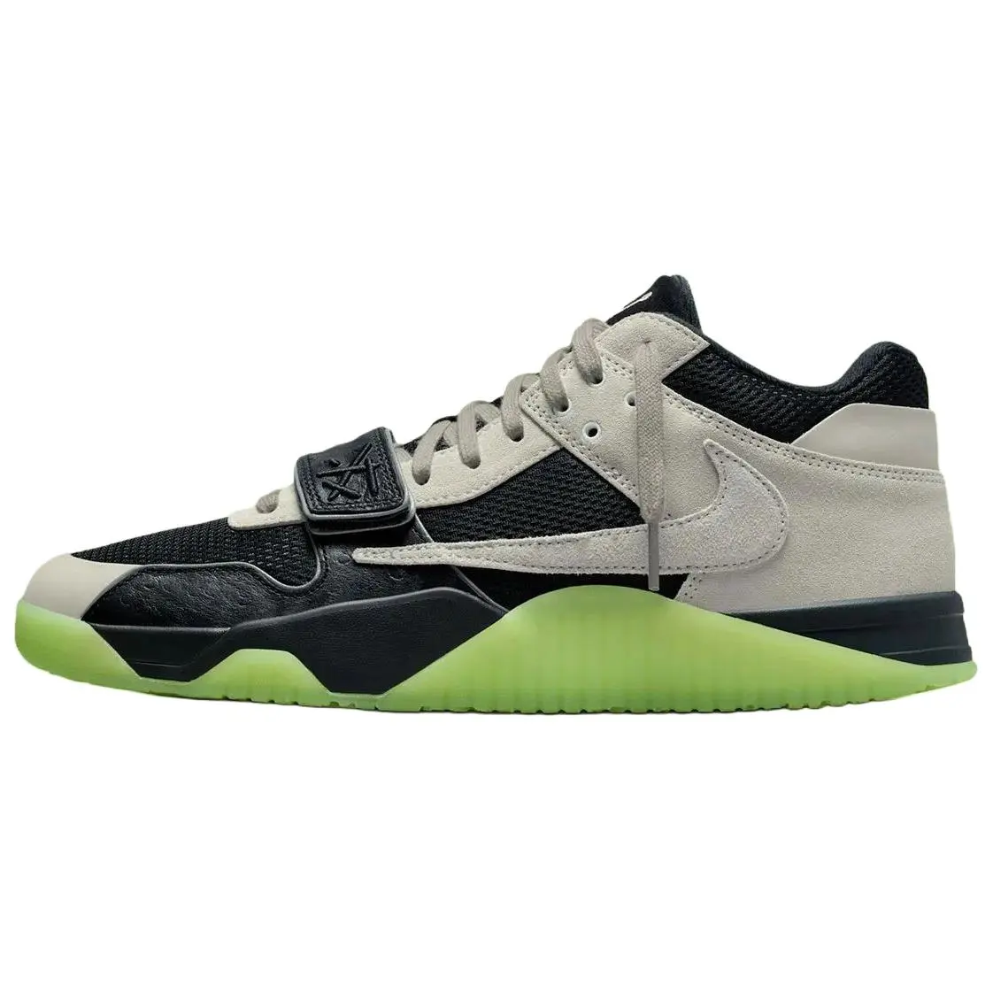 Chase B x Travis Scott x Air Jordan Jumpman Jack TR Casual Rubber Walking Shoe - 'Black Night Silver' Sneaker