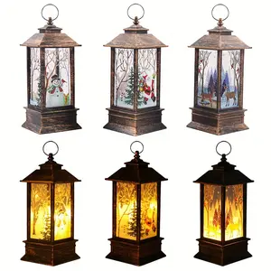 New 3pcs Christmas Lights Candlestick Lamp Small Night Lamp Old Man Snowman Decoration Night Light Table Decoration Christmas Decorations 2024 Convenient Daily Use