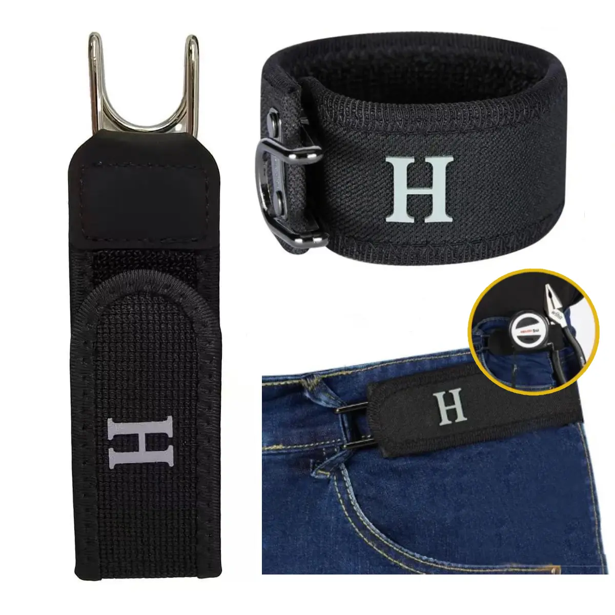 Unisex 2026 Tactical Metal Hook Waist Band - Invisible Buckle Low Profile Elastic Fabric Belt, Soft Adjustable Side, Men's Adjustable Band, Men's Accessories, Accessories Adults, Adjustable Band Men's Belts