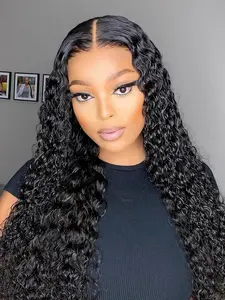 Water Wave Wear and Go Glueless Wigs Human Hair Pre Plucked Pre Cut 13x6 Lace Front Wigs for Black Women Water Wave Wig Human Hair Curly Wig