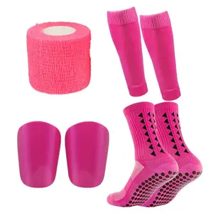 Anti-slip Football Socks and Protection Board Set, Non-slip Football Socks Soccer Shin Guards, Football Protective Set for Men & Women, Soccer Accessories White soccer stuff, football accessories, football stuff, soccer accessories,Gift