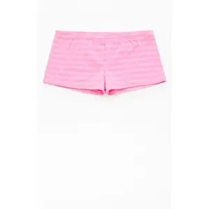 John Galt Women's Pink Striped Boxer Boyshorts
