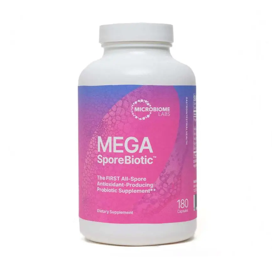 Mega Sporebiotic Probiotic - 180 Capsules (Microbiome Labs)