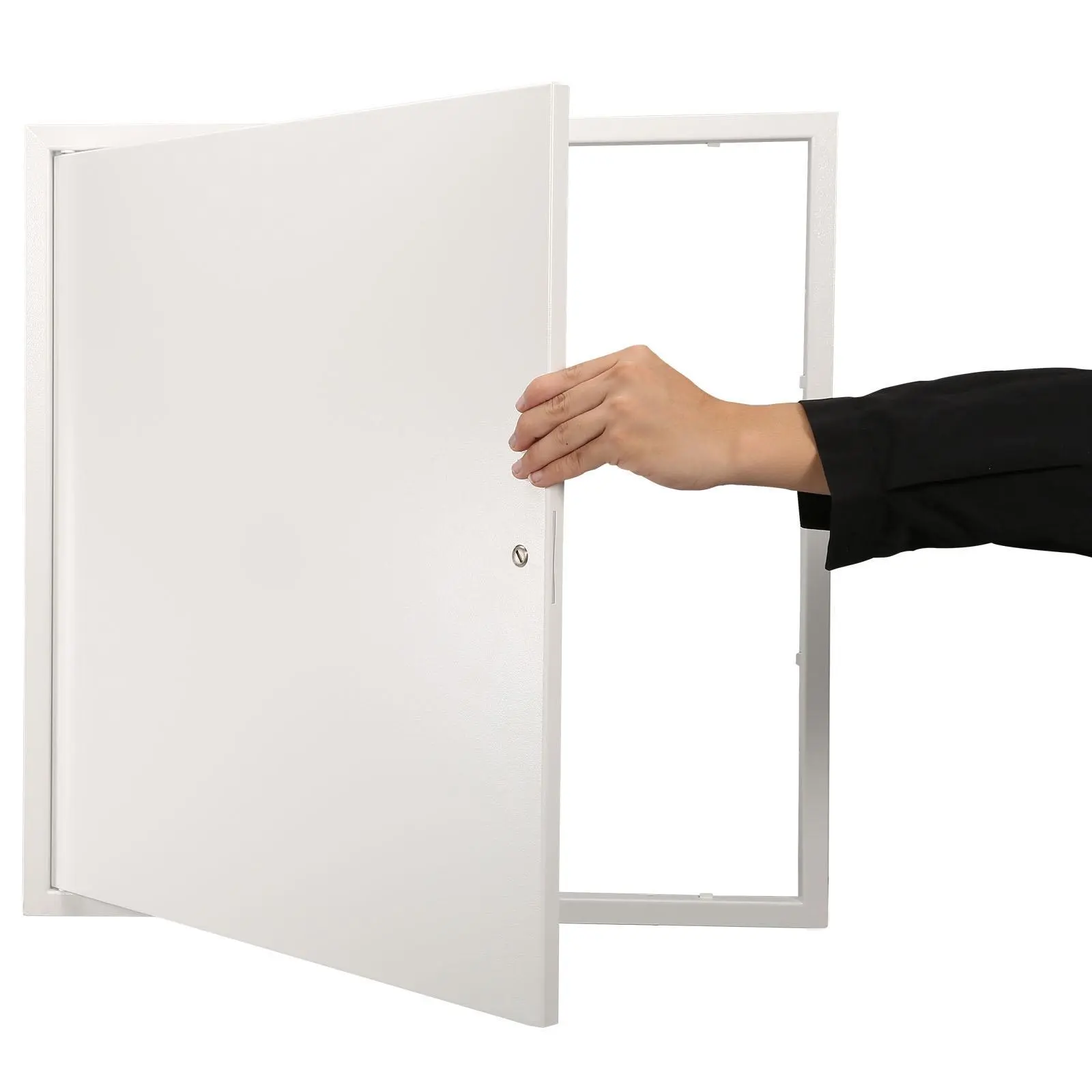 【Summerfinds】VEVOR Access Panel for Drywall & Ceiling, 24 x 24 Inch Plumbing Access Panels, Reinforced Access Door, Heavy-Duty Steel Wall Hole Cover, Easy Install Removable Hinged Panel for Wiring & Cables, Silver