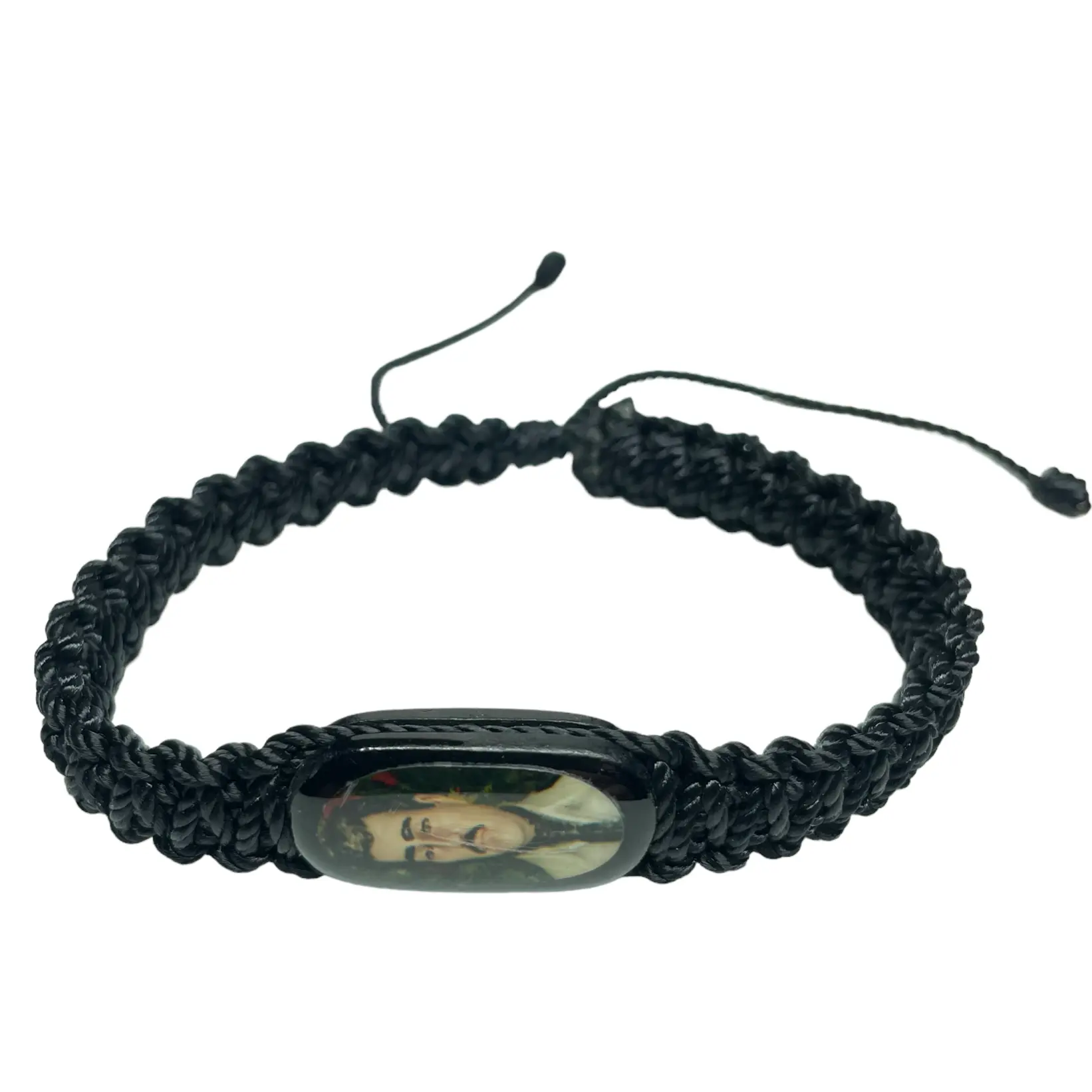 Jesus Malverde Knotted Rope Bracelet