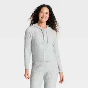 Women's Cozy Zip-Up Hoodie Cardigan Sweater - Universal Thread
