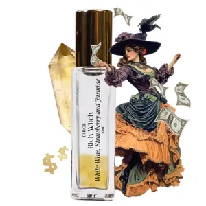 Ritch Witch | Aromatherapy Potions  Alchemy Collection White Wine Strawberry Jasmine Rollerball for Abundance