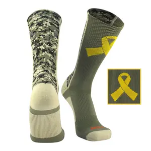MK Socks Digital Camo Military Armed Forces Ribbon Crew Socks
