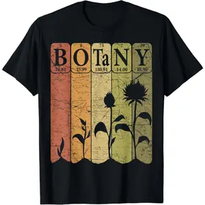 Botany Periodic Table Elements Plant Lover Botanical Gift Unisex T-Shirt
