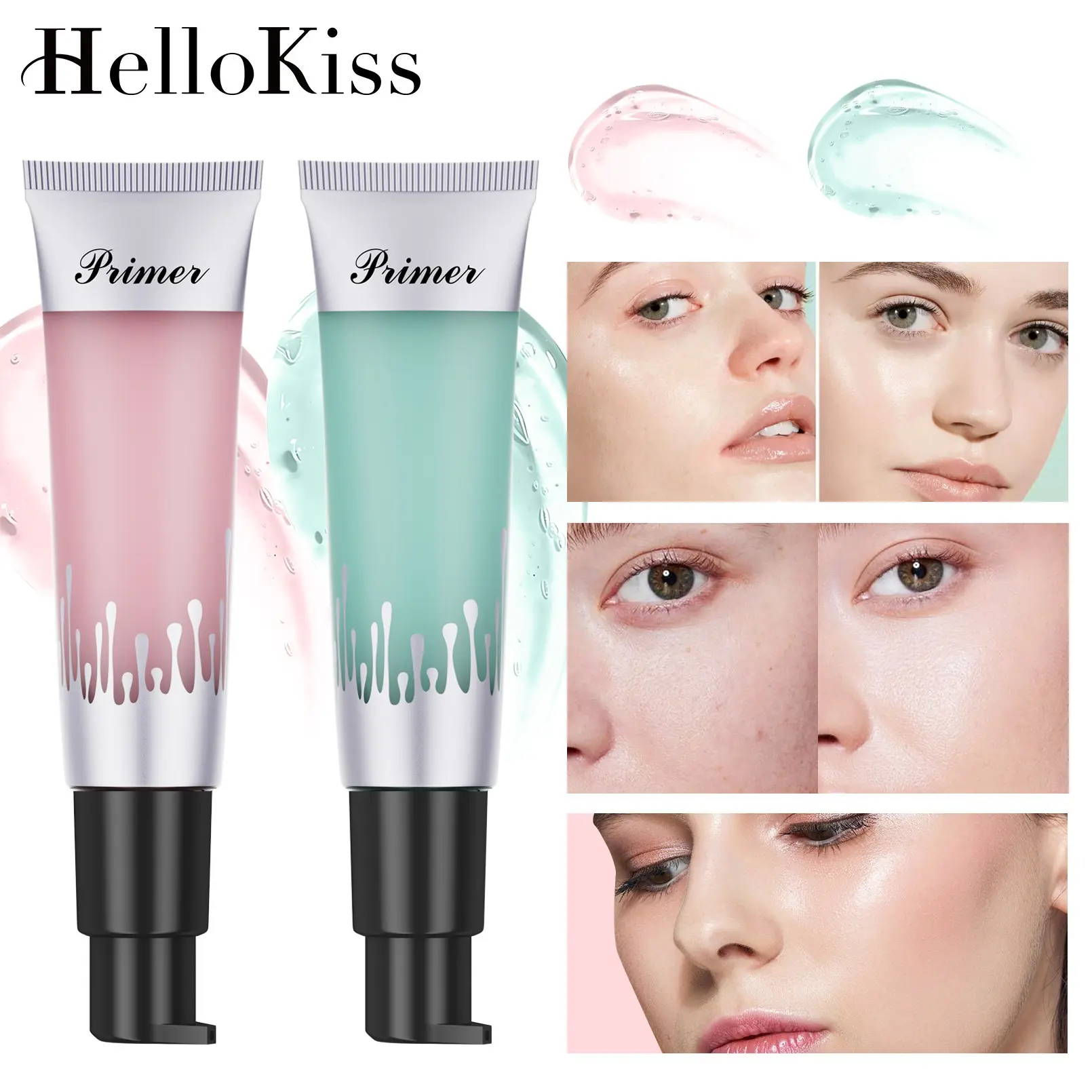 Lightweight Concealer Moisturizing Face Primer, Hydrating Flawless Base Invisible Pores Gel, Perfect for Smooth Makeup Application, Perfecting Primer