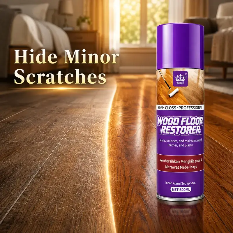 High Gloss Wood Floor Restorer Maintenance Spray, Household Polish Spray to Restore Dull Hardwood Floors & Wooden Furnishings