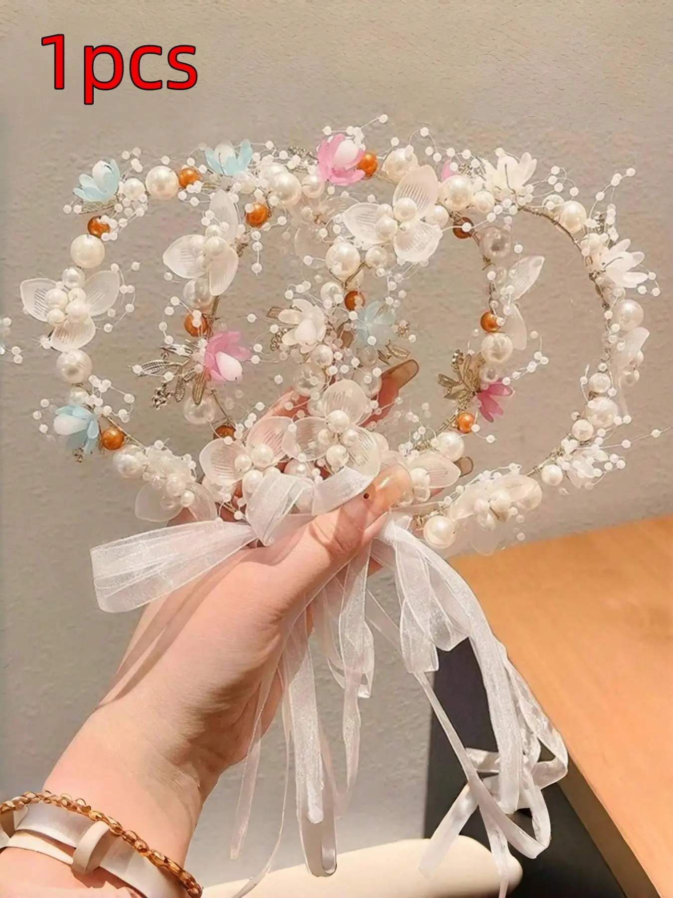 Elegant Pearl-Imitation Flower Hairband, New Forest Style Vintage Hair Accessory, Beautiful Floral Headband for Girls, Flower Headbands, 1pc/2pcs Set