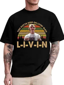 Dazed and Confused David Wooderson You Gotta Keep On Livin' Vintage T-Shirt, Retro Movie Quote Graphic Tee