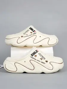 Thick Sole Anti-Slip Plush Warm Cotton Slippers, Indoor Outdoor Use, Slip-On Casual Style, Comfortable and Durable Footwear, Non Slip Eva