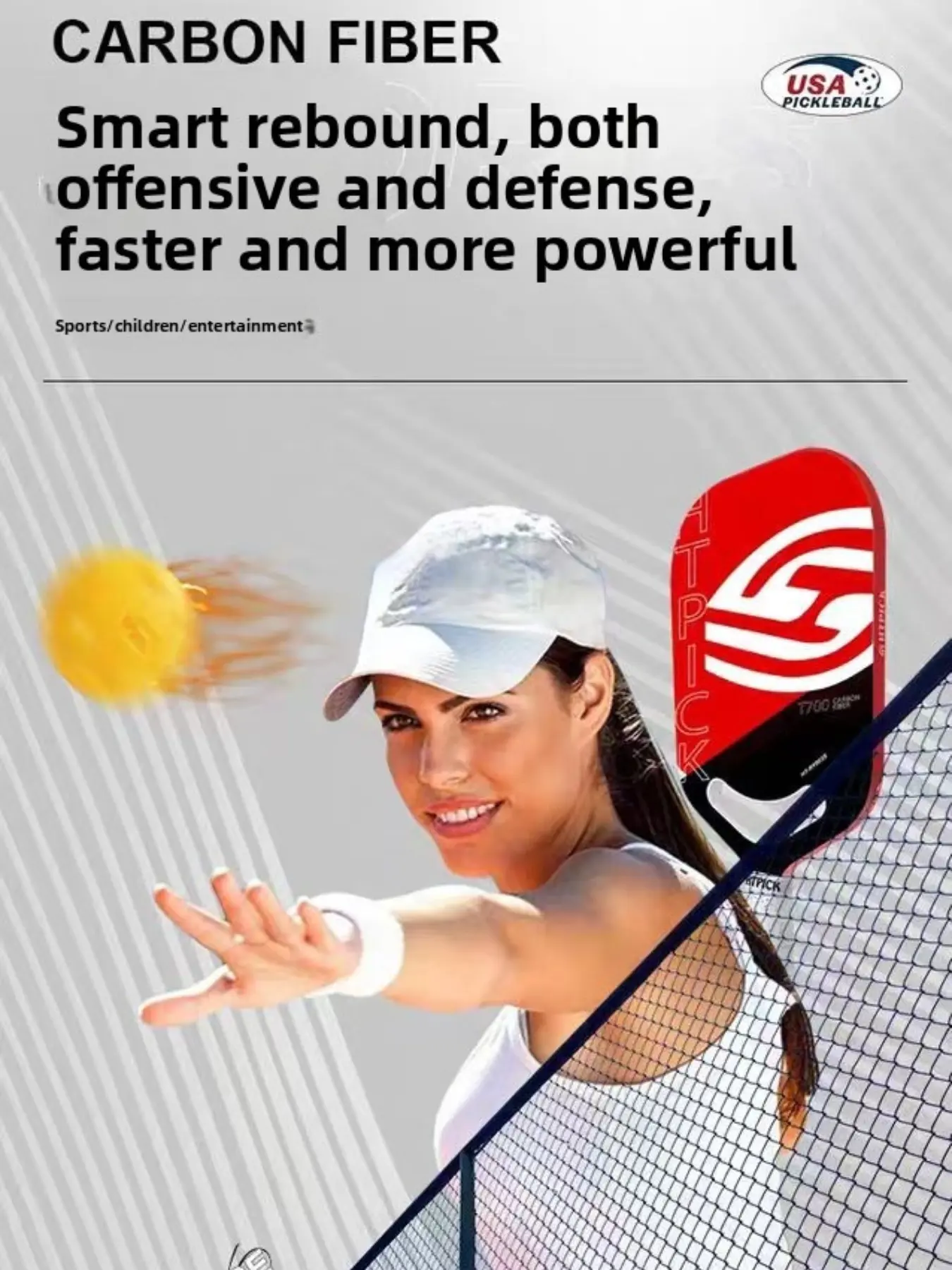 HTPICK Cartoon Racquet Heat Pressed One Piece T700 Carbon