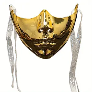 Fashion Cosplay Mask, Abs Material, Unisex Half Face Mask, Perfect for Halloween Parties, Party Favor, Durable and Stylish Design, Ideal Gift Choice, Party Face Masks