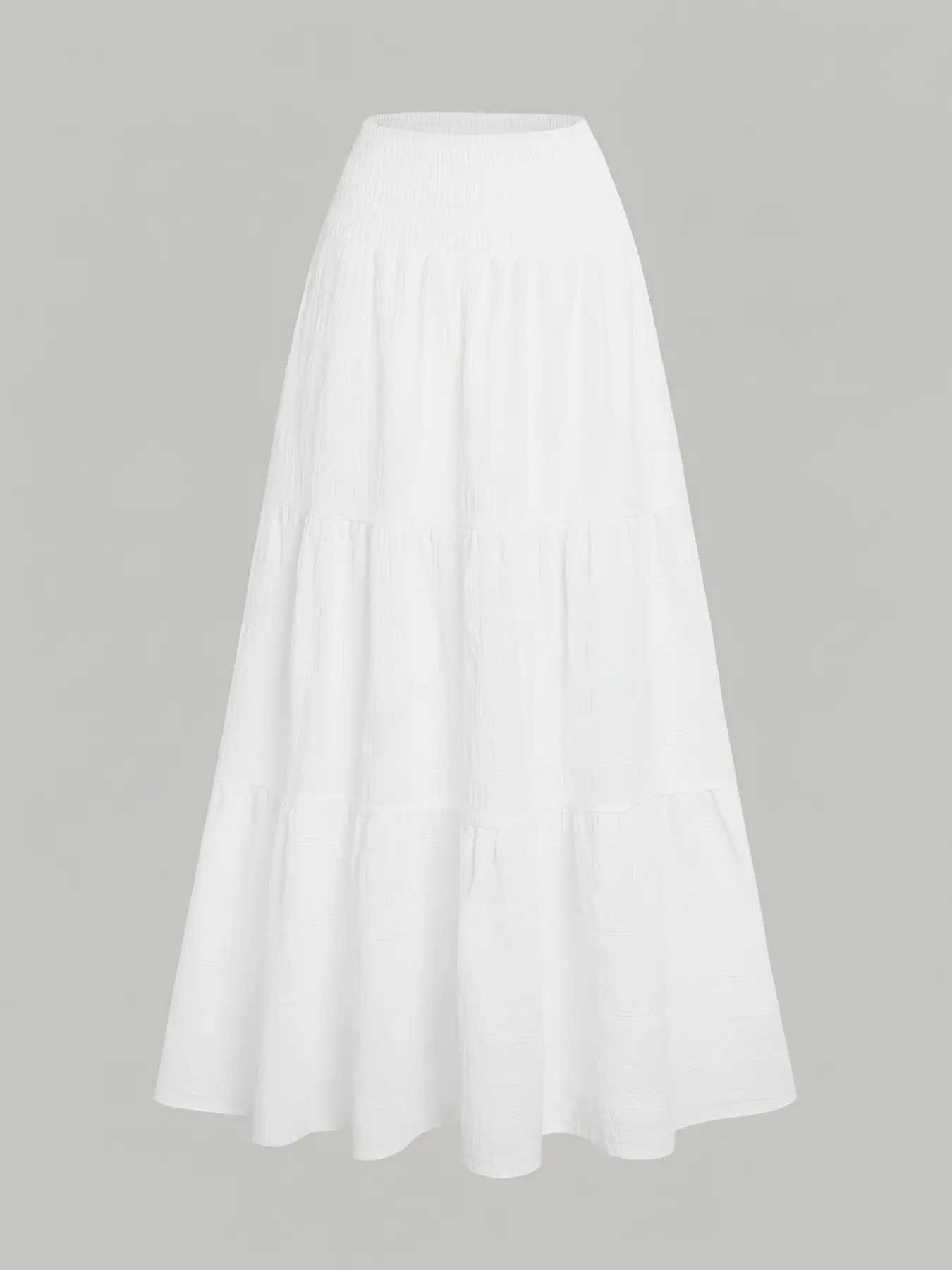 Cute Layered Long Dress, Waist Cinching Design, High-Waisted Elastic Bohemian Skirt Style, Summer Must-Have Clothing, Women