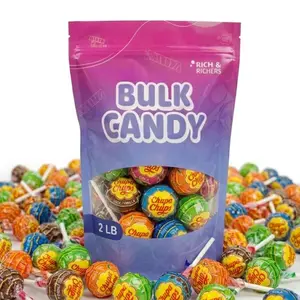 Chupa Chups Lollipops Bulk Bag 1lb or 2lb Assorted Mix New 2026 Easy-Open Wrappers Gourmet Suckers in Fruit & Creamy Flavors Individually Wrapped Party Favors Sweet Snack Candy