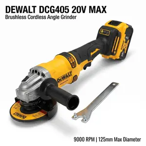 Dewalt DCG405-125 20V Cordless Cutting Tool, 125mm M14 9000RPM Handheld Power Tool for 2026 Family Outings