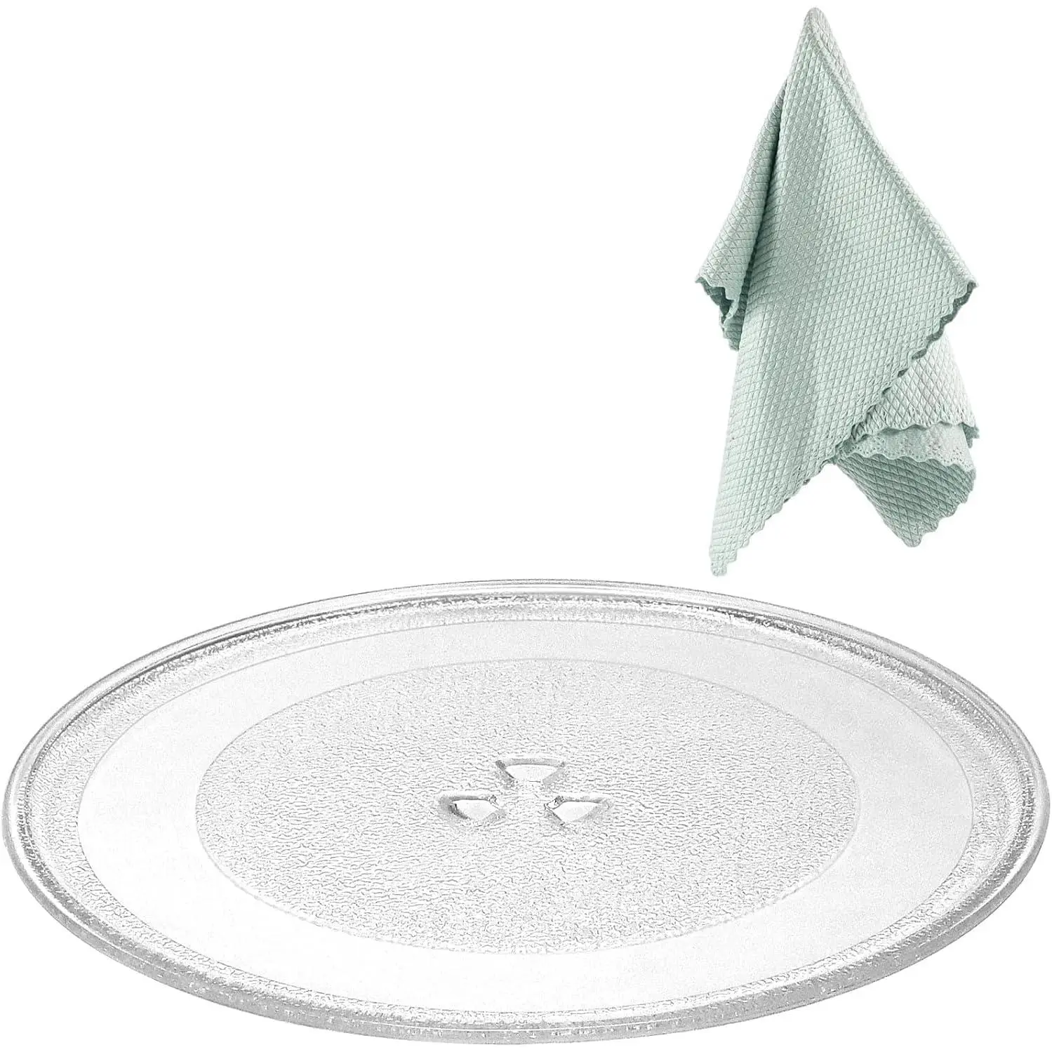 12" W10337247 Microwave Glass Turntable Plate Fit for Whirlpool Microwave Glass Plate - Replace Microwave Glass Tray # W11367904 W10337247 AP6892124 - BY