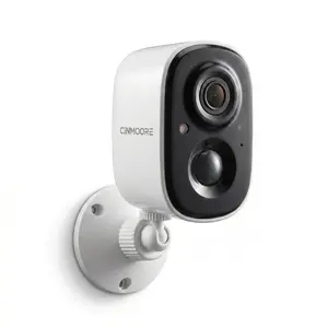 CINMOORE Outdoor/Indoor Magnetic wireless Camera 2.5K free install Smart Garage 2.4G WI-FI Security Camera – HD Video, Night Vision, Motion Detection, Magnetic, Wi-Fi, Two-Way Audio, Smartphone Control Lens