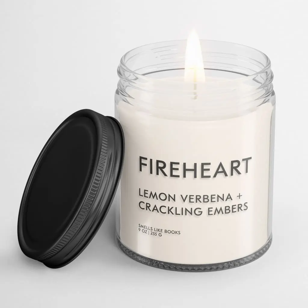 FIREHEART Literary Inspired Candle for Book Lovers'