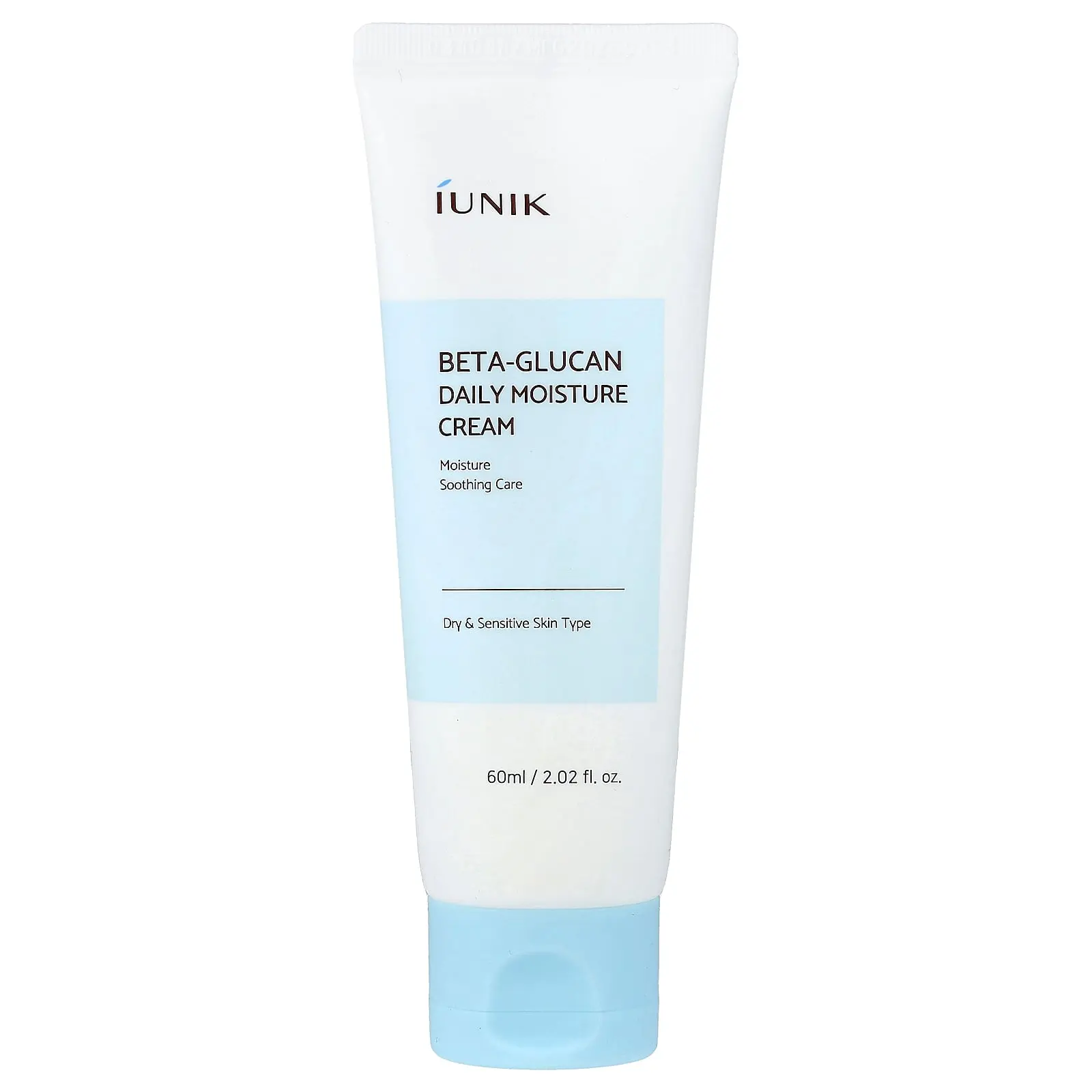 iUNIK Beta-Glucan Daily Moisture Cream, Dry & Sensitive Skin Type, 2.02 fl oz (60 ml)