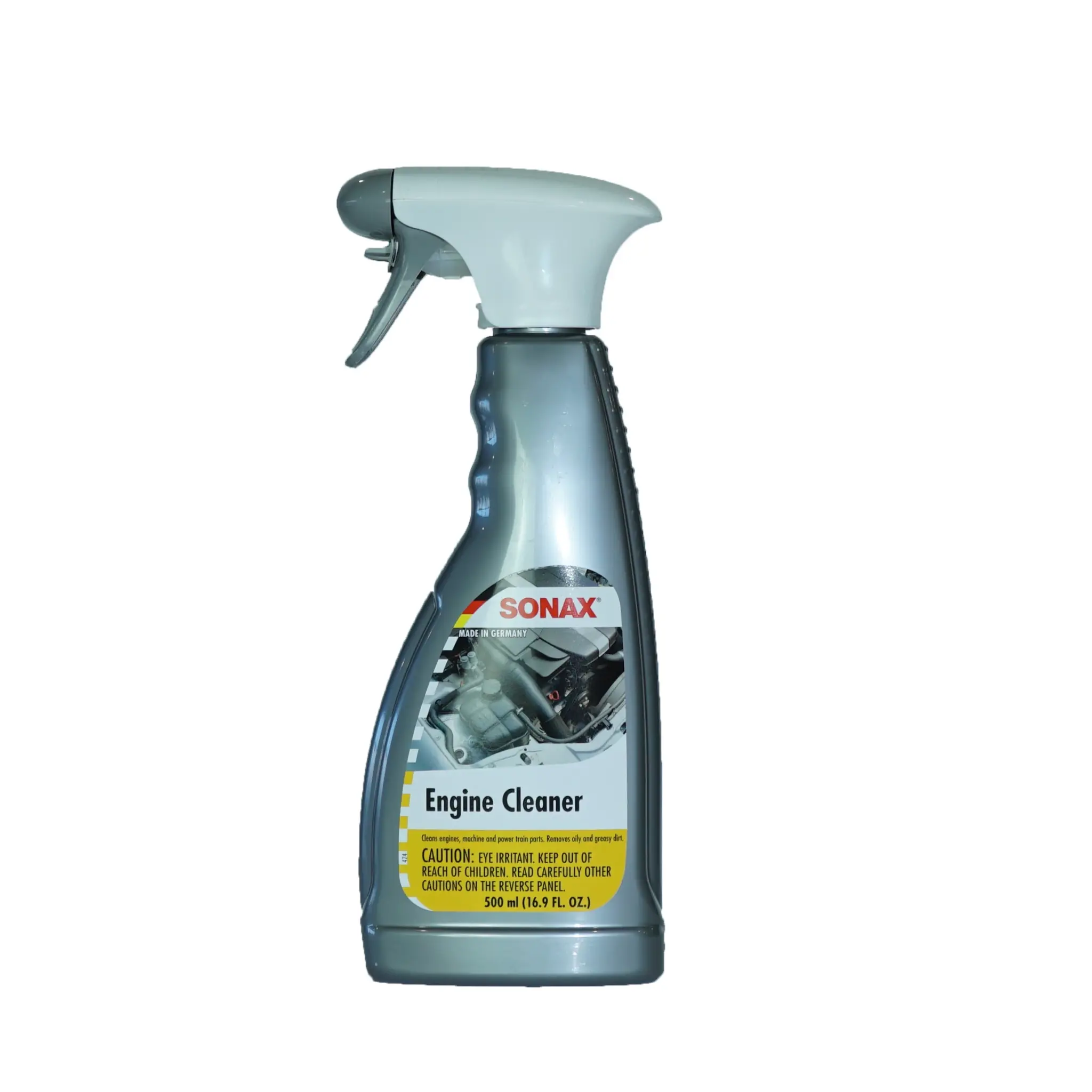 SONAX Engine Cleaner, 16.9 oz Solvent-Free Automotive Engine Care Solution for Cleaning Oil and Grease