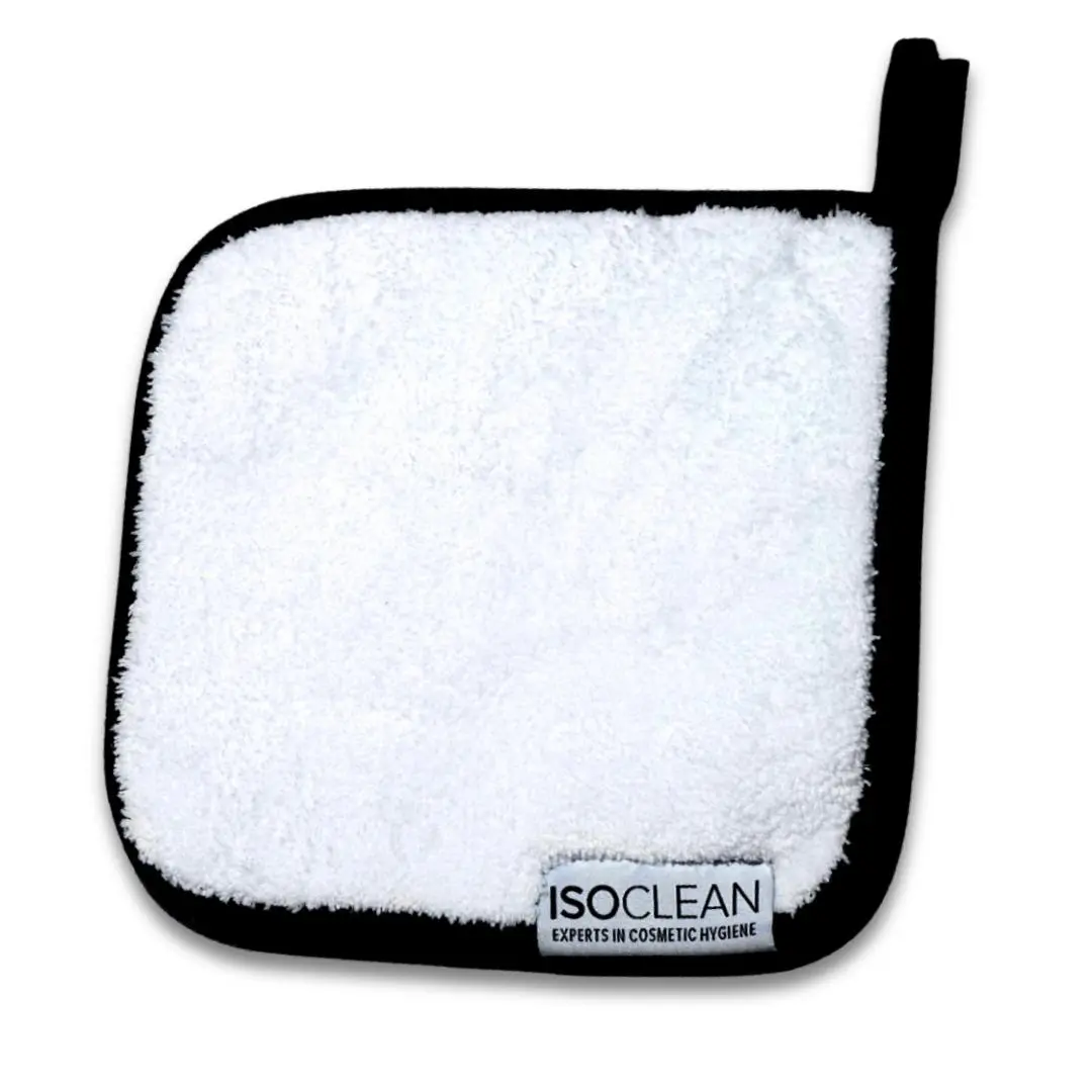 ISOCLEAN Microfibre Cleaning Cloth Towel for Makeup Brushes - White - Pack of 1 - Soft & Absorbent - Expert Level Cosmetic Hygiene