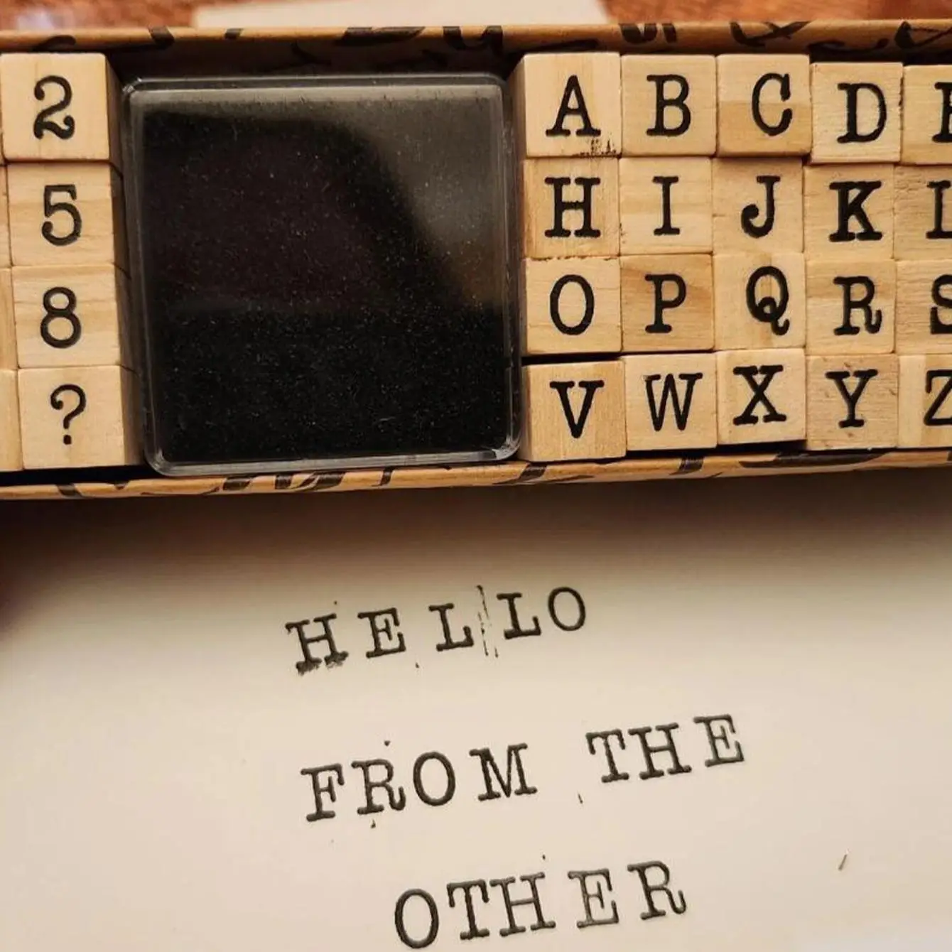 Wooden Alphabet Number Stamp, 40pcs/set Alphabet Number Stamp with Ink, DIY Scrapbooking Stamping Supplies for Journaling, Scrapbooking, Valentine's D