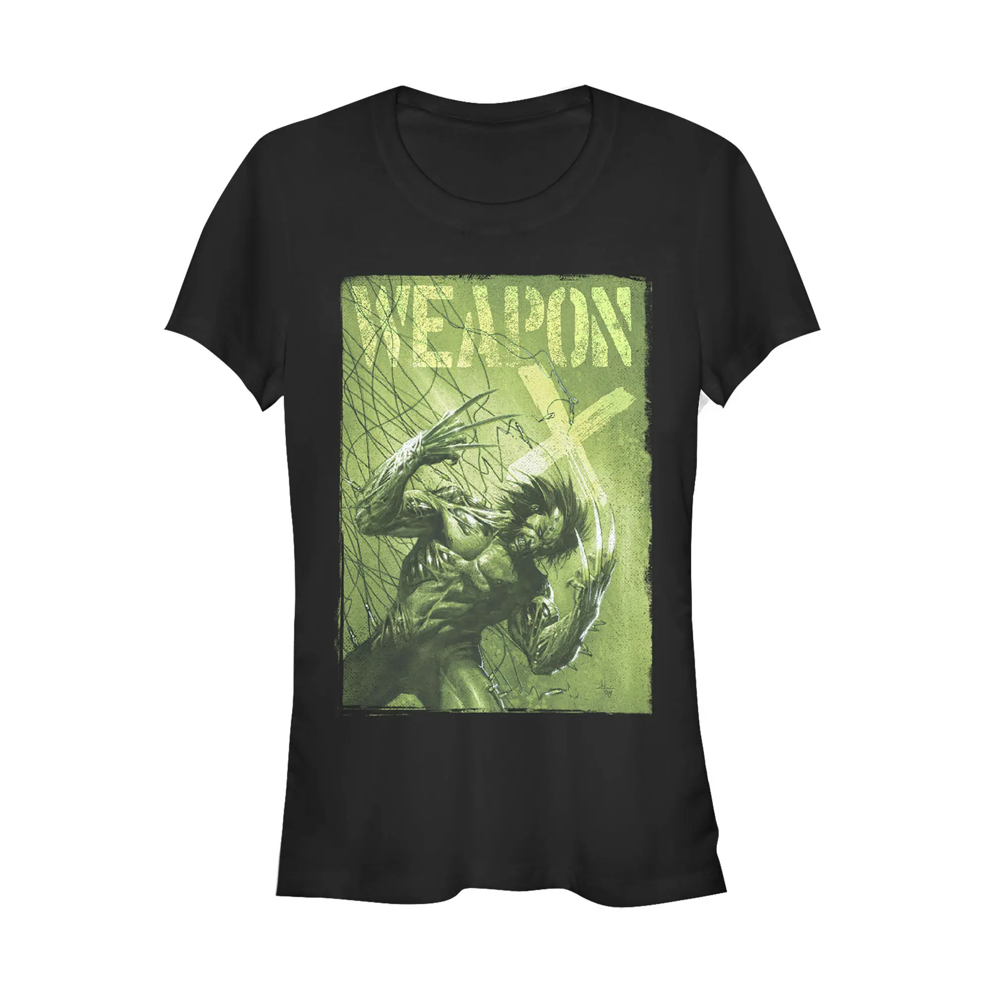 Juniors Womens Marvel X-Men Wolverine Weapon X T-Shirt