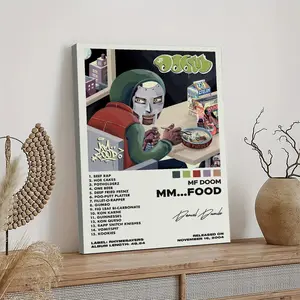 MF Doom MM. Art Painting Decorative Classic Poster Art Wall Art Oil Painting Art Canvas Poster Decorative Painting Porch Living Room Art Decoration
