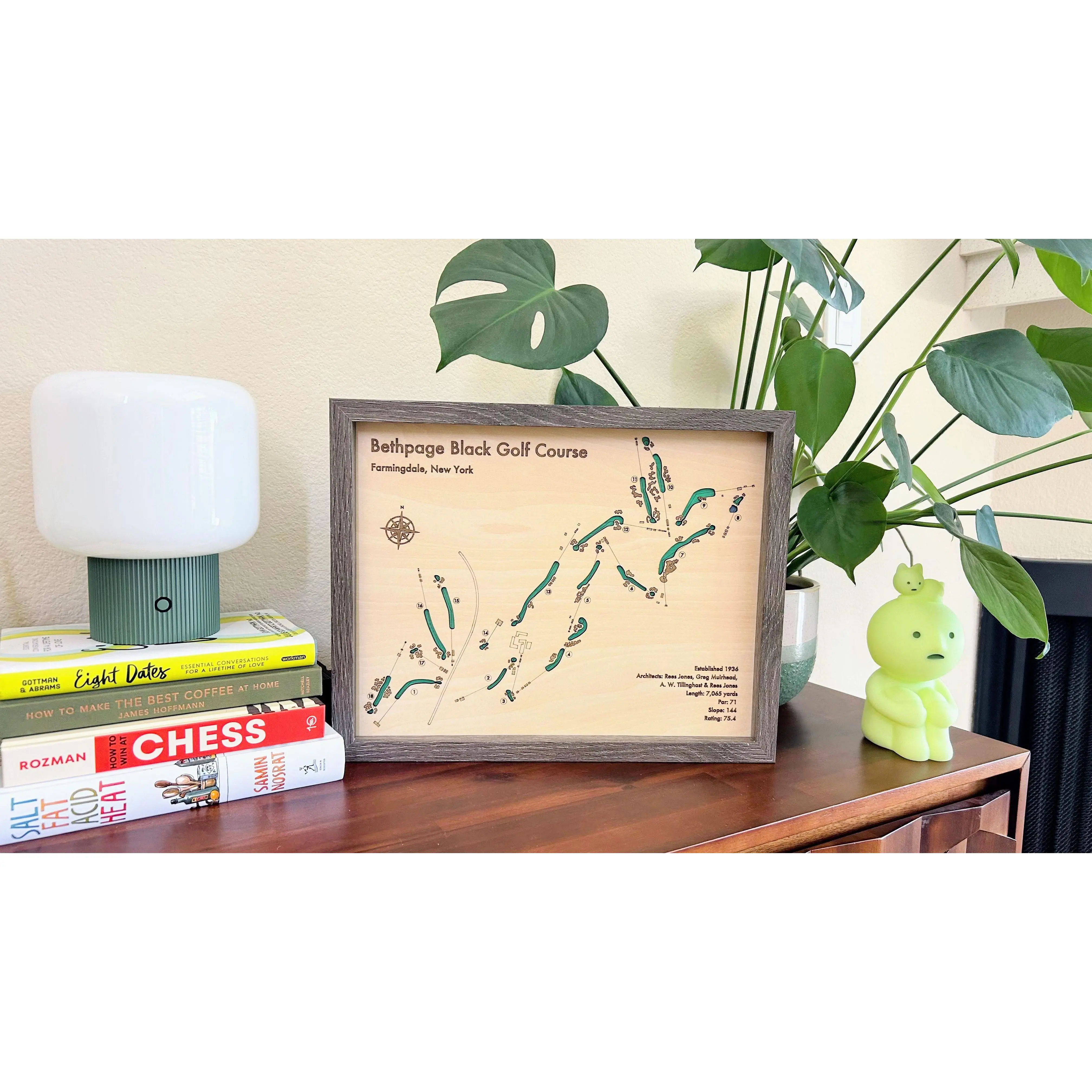 Bethpage Black Golf Course | 3D Layered Wood Course Map