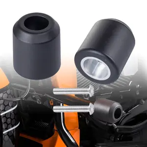 Motorcycle Frame Sliders, Harley Crash Bar Sliders, Universal Frame Sliders Anti Crash Protector Compatible With Harley's Original Flat-Out Crash Bar