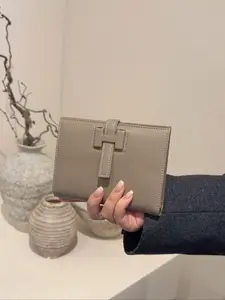 Women's Plain Color Wallet with Multiple Card Slots, Bank Credit Card Holder, Driver License Case, Daily Use & Travel Accessories